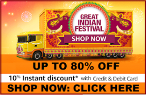Buy Products at upto 80% Discount during Amazon Great Indian Festival